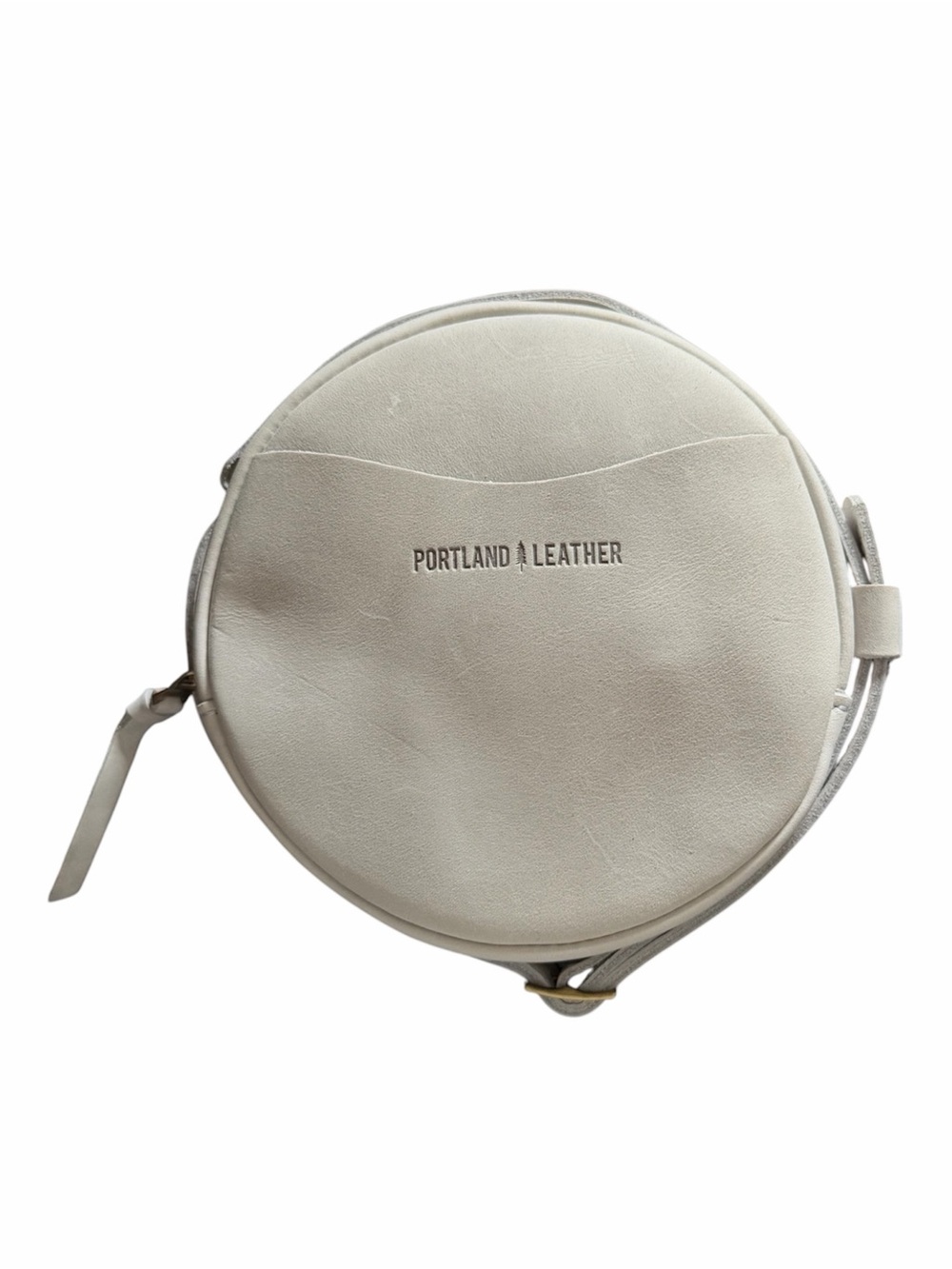 PORTLAND LEATHER Circle Crossbody Bag Beluga